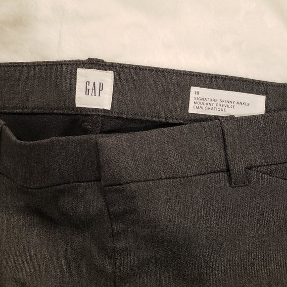 GAP Signature Skinny Ankle Pants (Dark Grey) - Picture 3 of 3